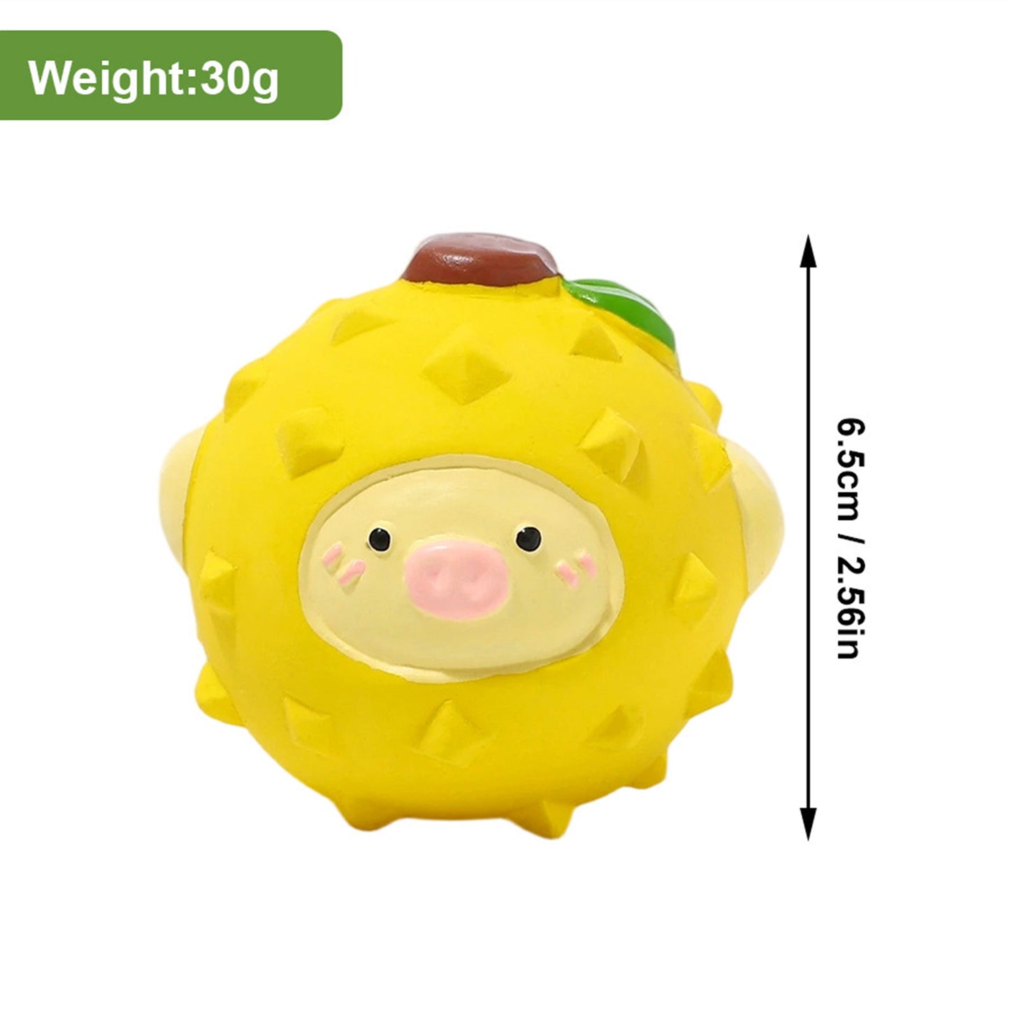 Cute Fruit Animal Squeaky Dog Toy Set