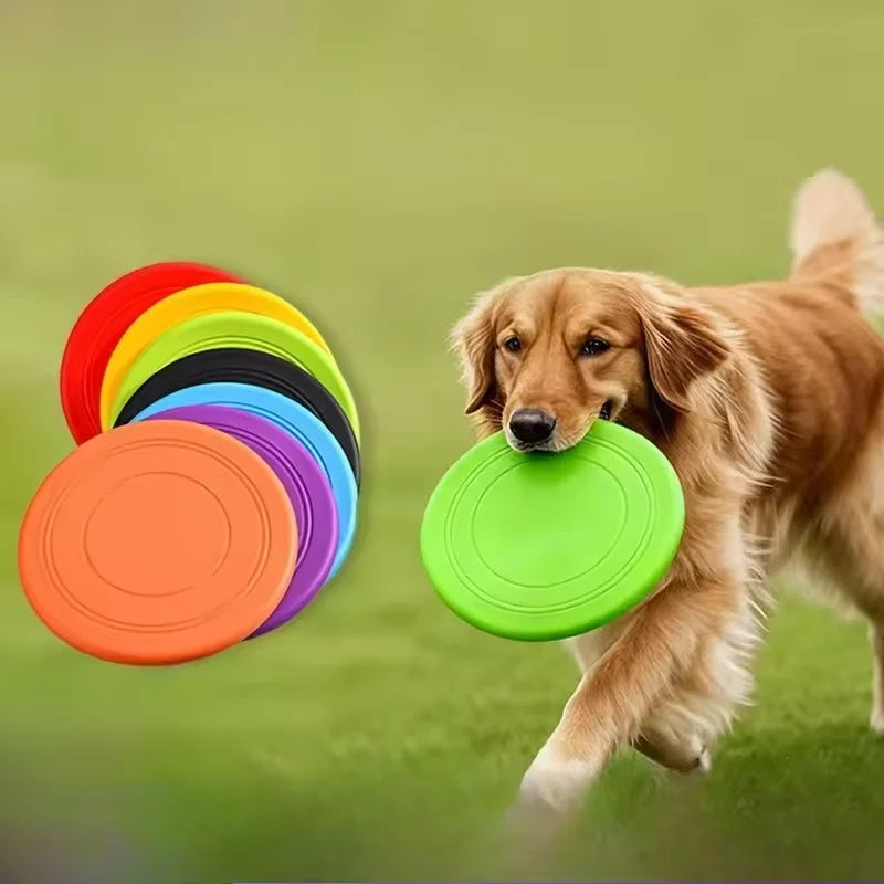 Silicone Dog Frisbee Toy – Soft & Durable Flying Disc for Dogs