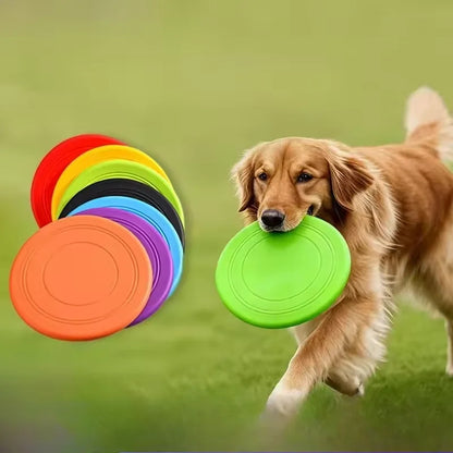 Silicone Dog Frisbee Toy – Soft & Durable Flying Disc for Dogs