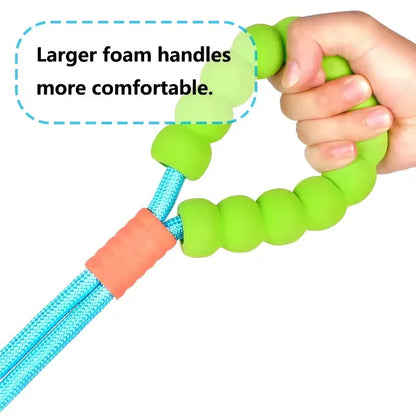 Colorful Foam Handle Dog Leash – Soft Grip Rope Lead for Dogs